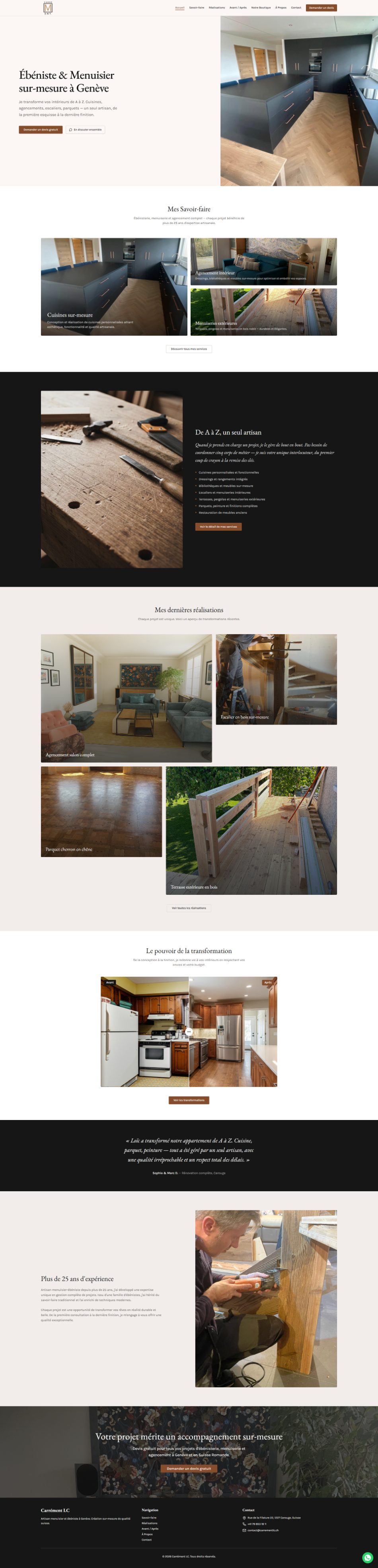 Aperçu du site Carrément LC